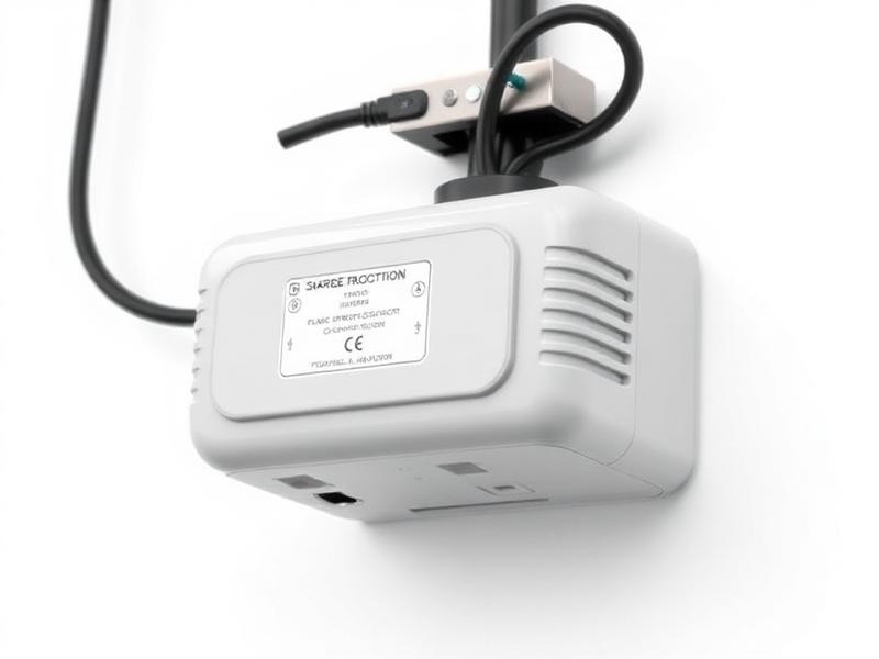 Surge protector installed for garage door opener electrical safety