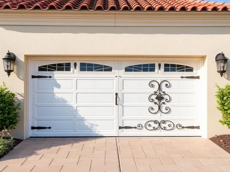 Beautiful Spanish colonial style garage door installation by Garage Door Speed